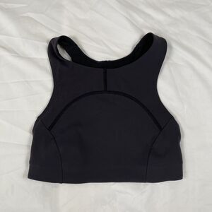 Lululemon X BARRY'S Sports Bra Size 4 Tough Train High Neck Mauve Black Wireless